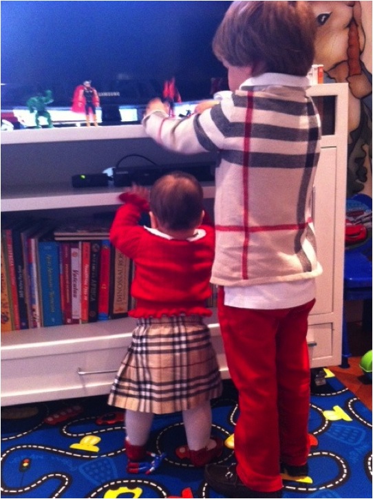 Ciccy Halpern e filhos