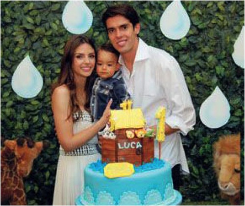 Festa Luca filho Carol Celico e Kaka