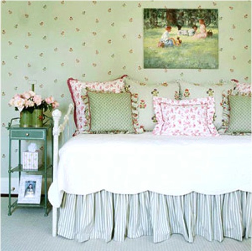 Quarto verde para meninas