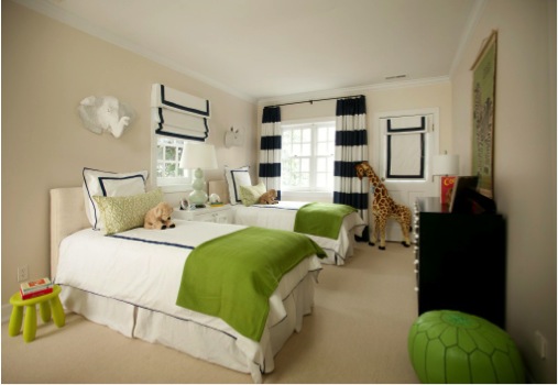 Quarto verde para meninos