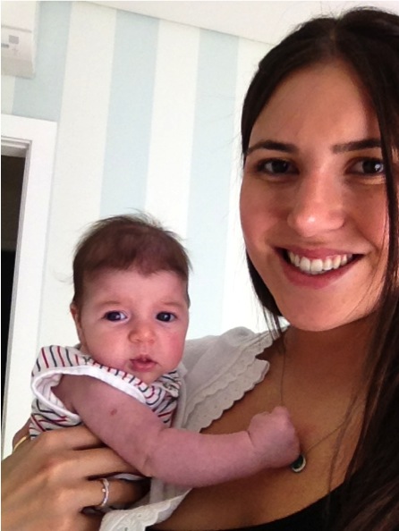 Marina Vicintin e a filha Catarina