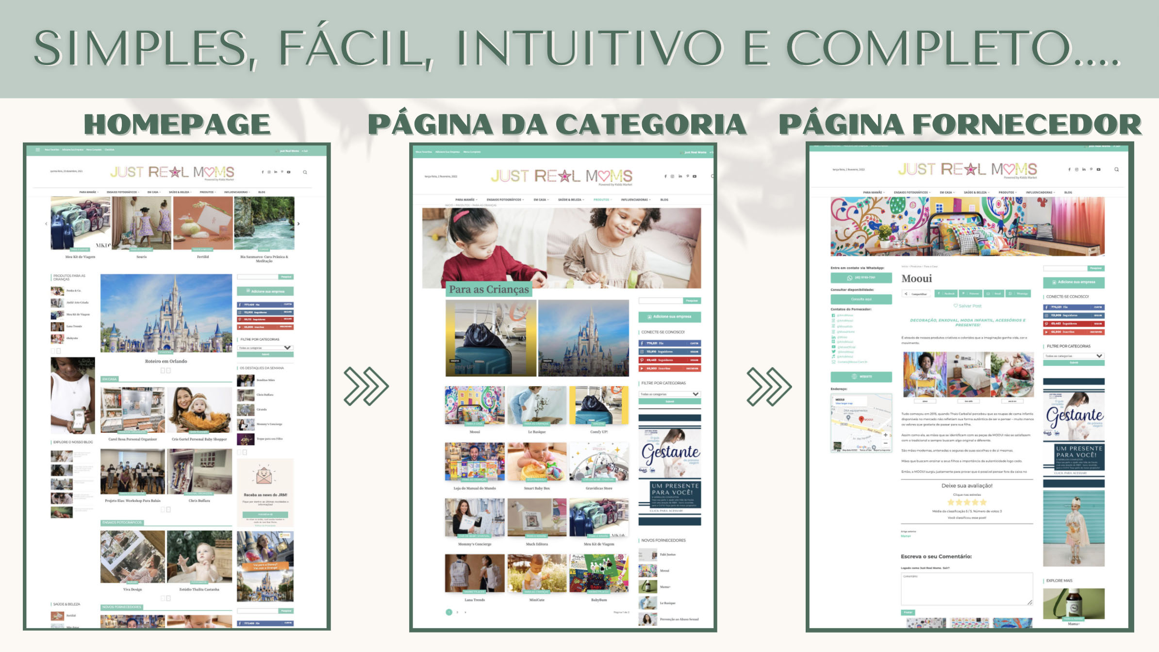Guia de Fornecedores Produtos Serviços Materno Infantil Just Real Moms