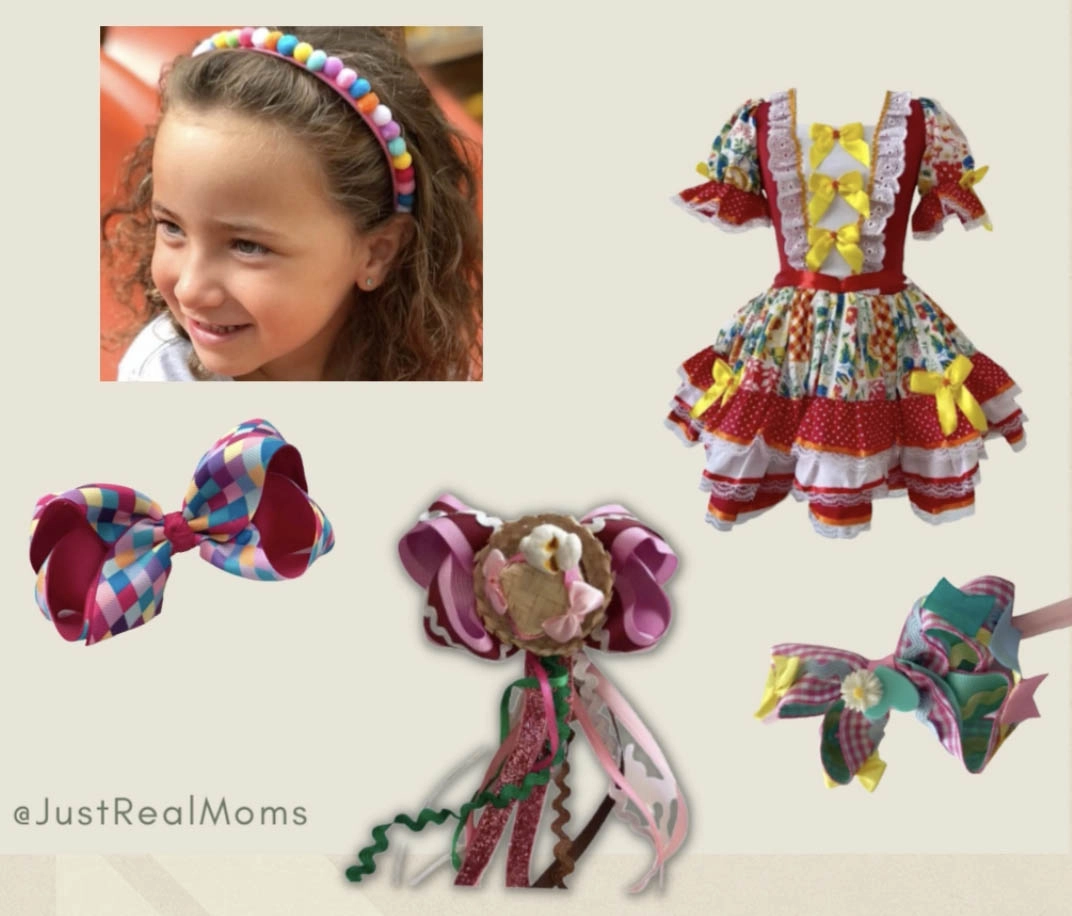 Lana Trends Laços Infantis Festa Junina Roupa Just Real Moms