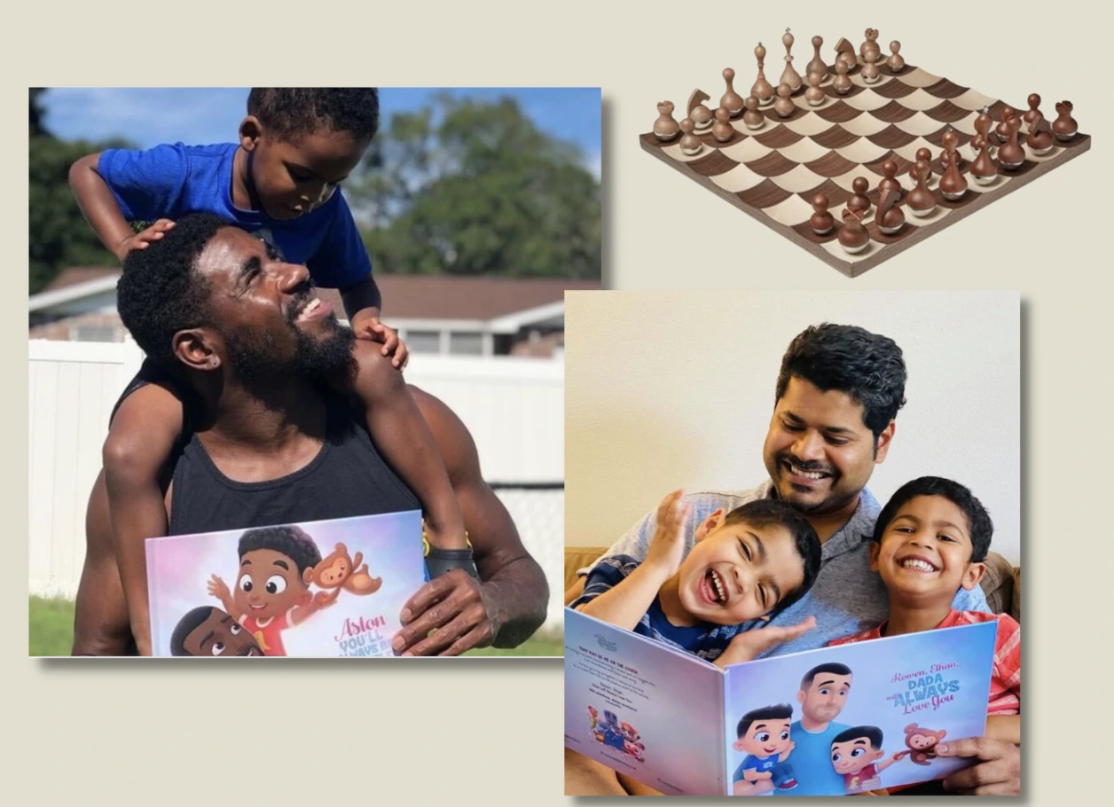 Livro Customizados Hurra Herois Xadrez WestWing Presente Pai Just Real Moms