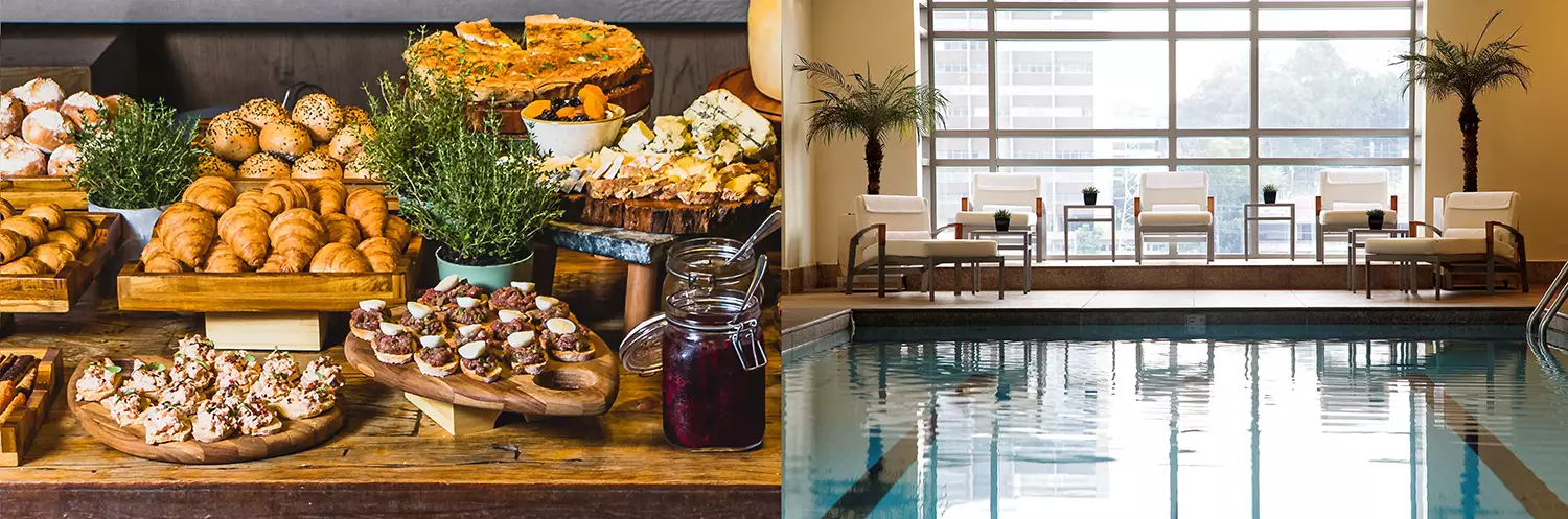 Mesa de Brunch do Hyatt e Amanary Spa - Just Real Moms