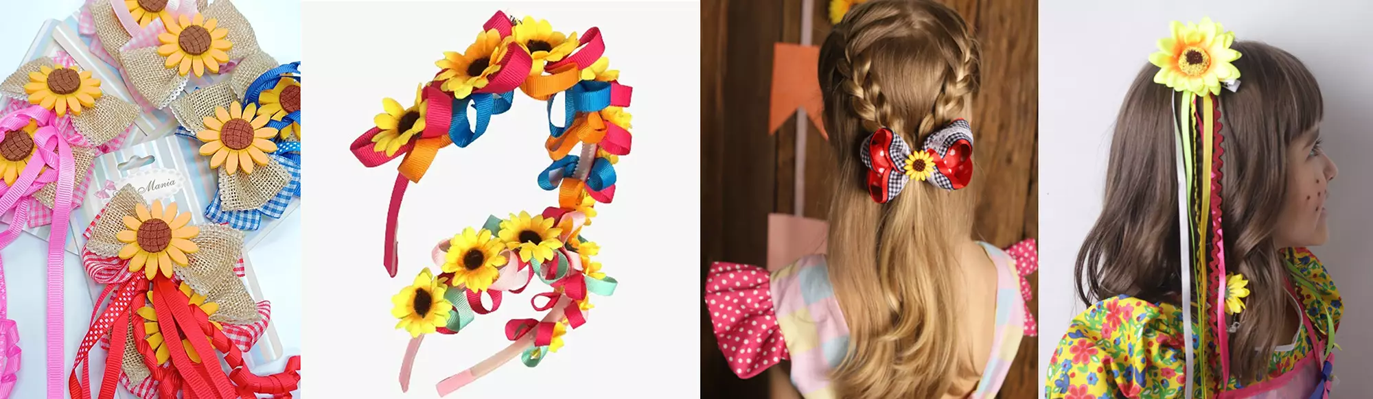 Acessórios de cabelo para meninas - Festa Junina - Just Real Moms