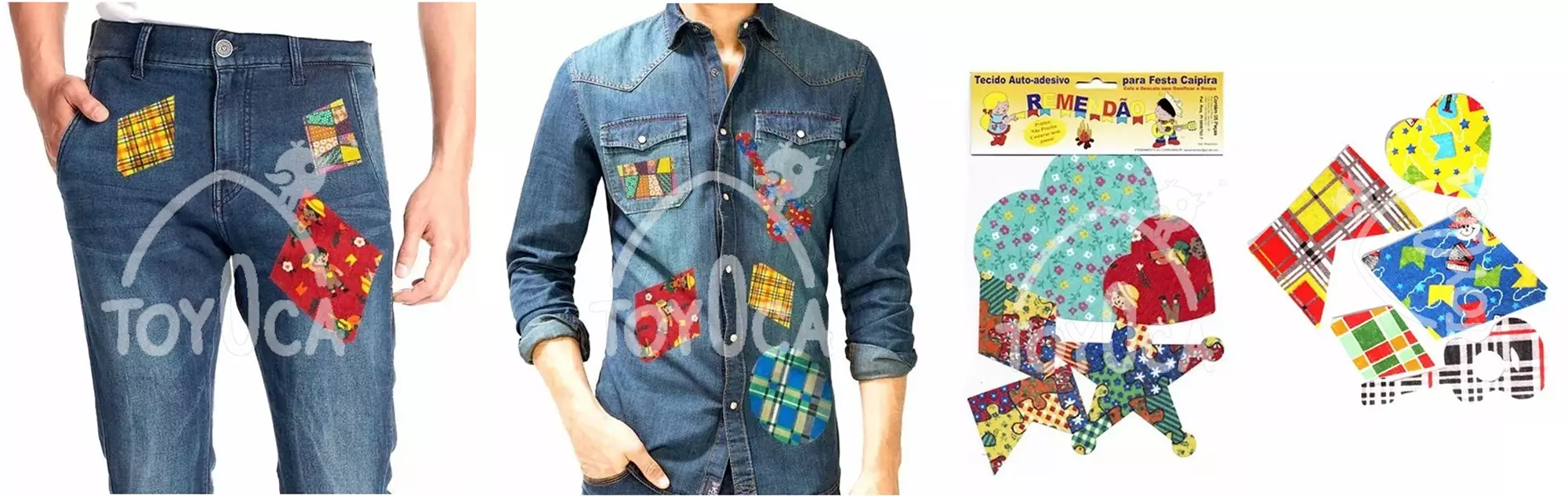 Kit de retalhos para patchwork de roupa de festa junina - Just Real Moms