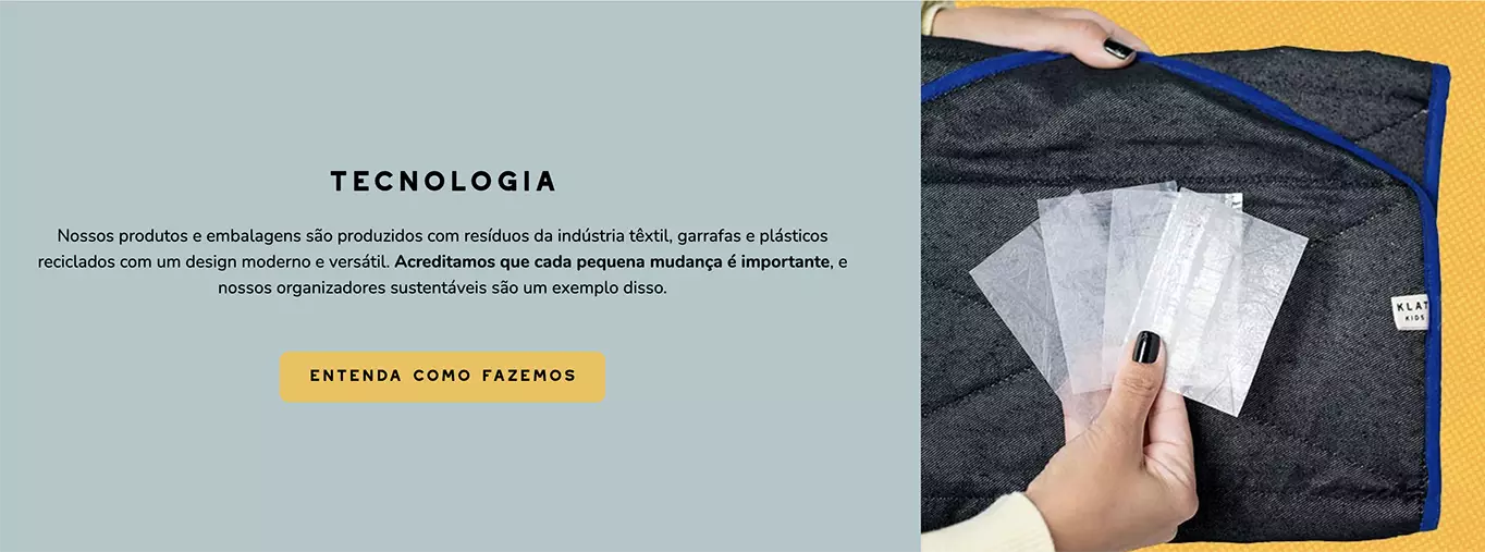 Informações de tecnologia da Klat Kids e mostrando os resíduos de plástico reciclado usado para fazer os produtos - Just Real Moms