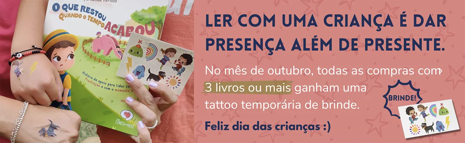 Banner da Coleção Conto com Você sobre as promoções de Dia das Crianças