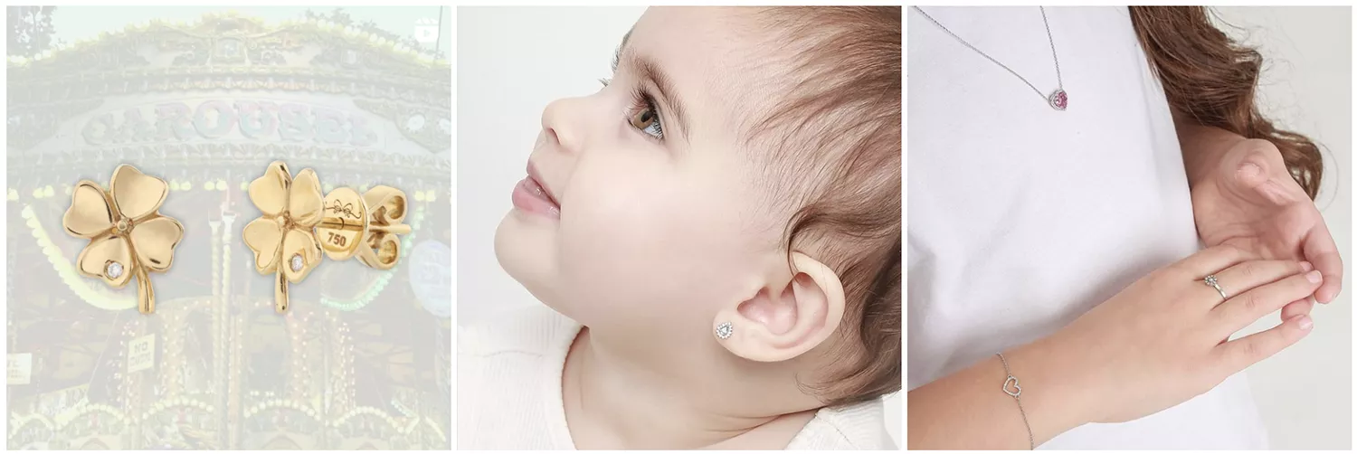 3 fotos de joias infantis da Mini La Joie
