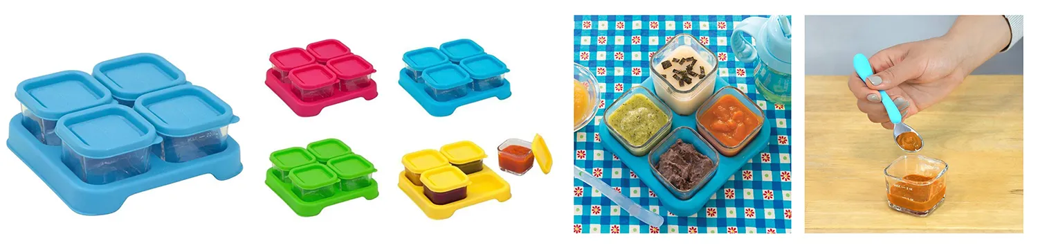 Cubos de vidro para alimento da Aqua