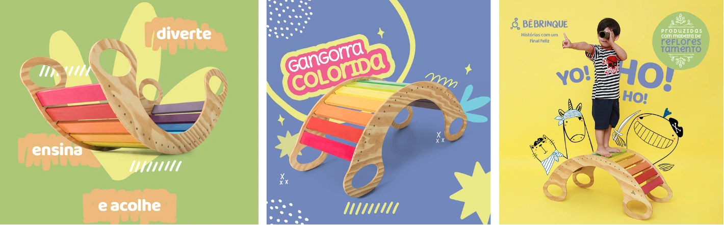 Gangorra Pikler da Bê Brinquê