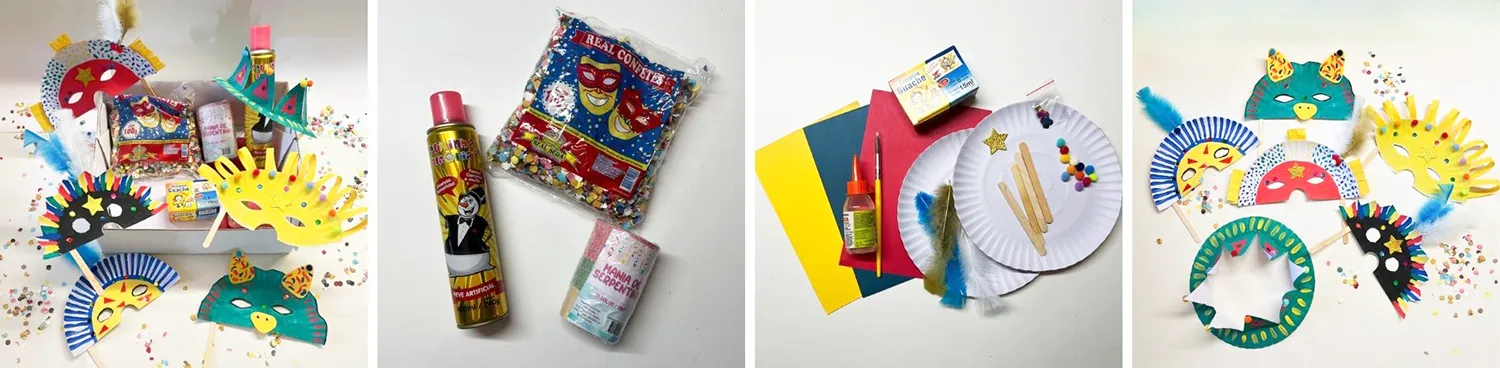 Kit Carnaval 2025 infantil da Brincando Juntos