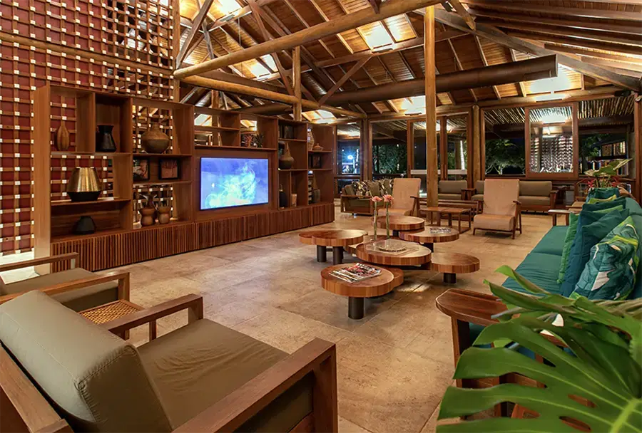 Lounge do Kuara Hotel na Bahia - para as férias de julho em família