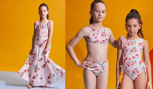 Vestido Infantil Biquini Lete Moda Praia Infantil Just Real Moms
