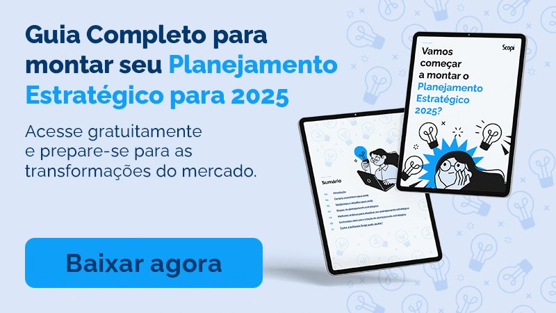 Guia completo para montar seu planejamento estratégico para 2025! Banner para ebook