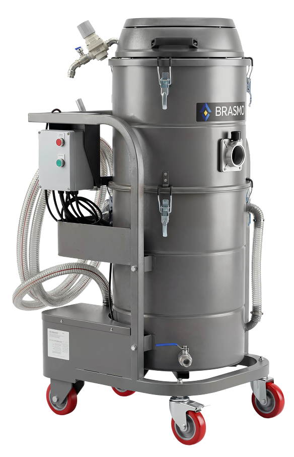 Aspirador de cavacos Oil Air Brasmo, modelo pneumático para áreas com restrição elétrica
