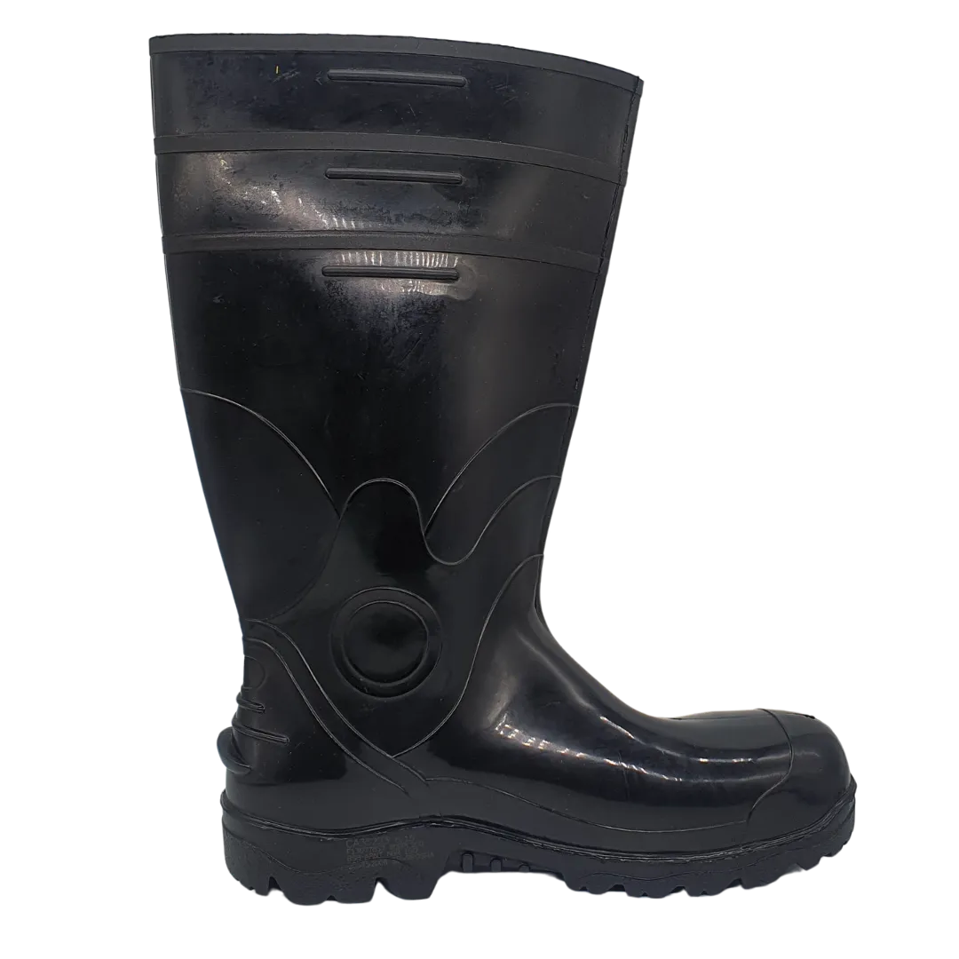 Bota de Segurança PVC Cano Longo com Biqueira de Aço e Resistência Química CA 35223