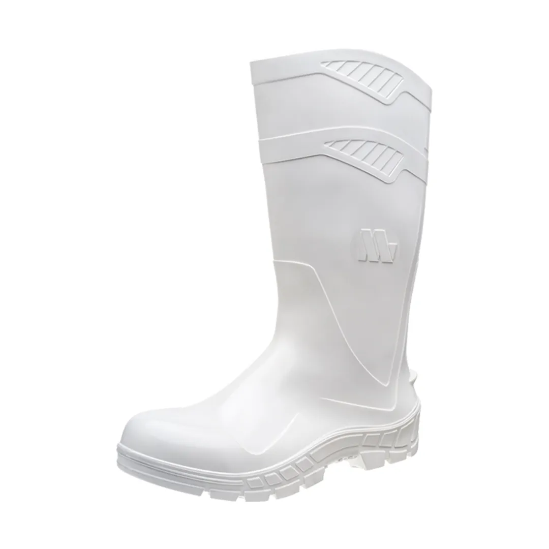 Bota Impermeável em PVC Cano Curto Branca