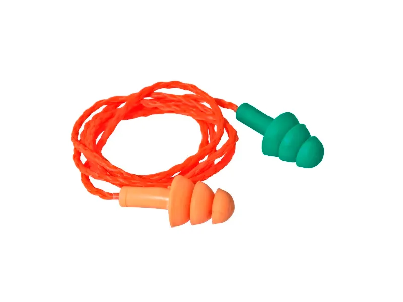 Protetor Auricular Tipo Plug de Silicone com Cordão