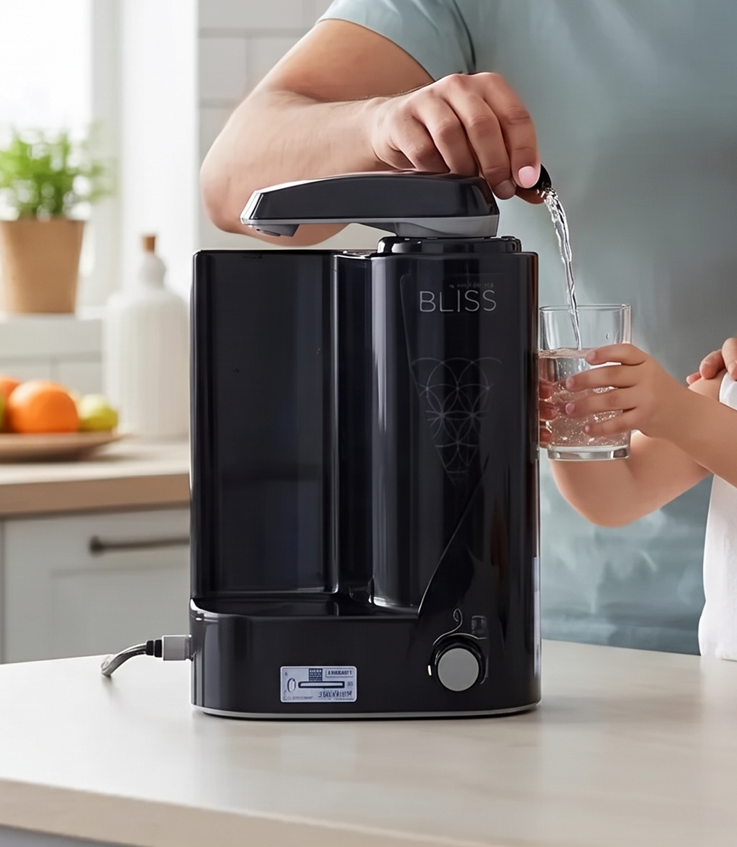 Purificador Europa Bliss na cor preta